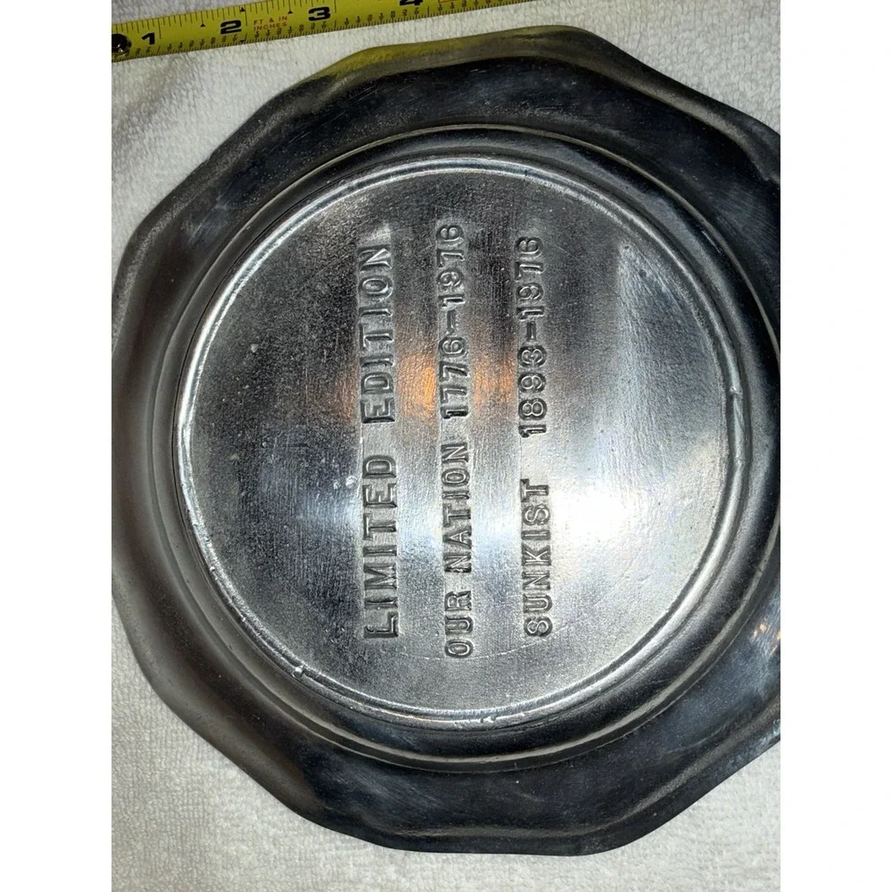 American‎ Heritage 1776 to1976 Limited Edition Pewter Plate Cantrell Collection